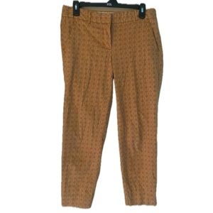 J. Crew Patterned City Fit Pant Sz 2